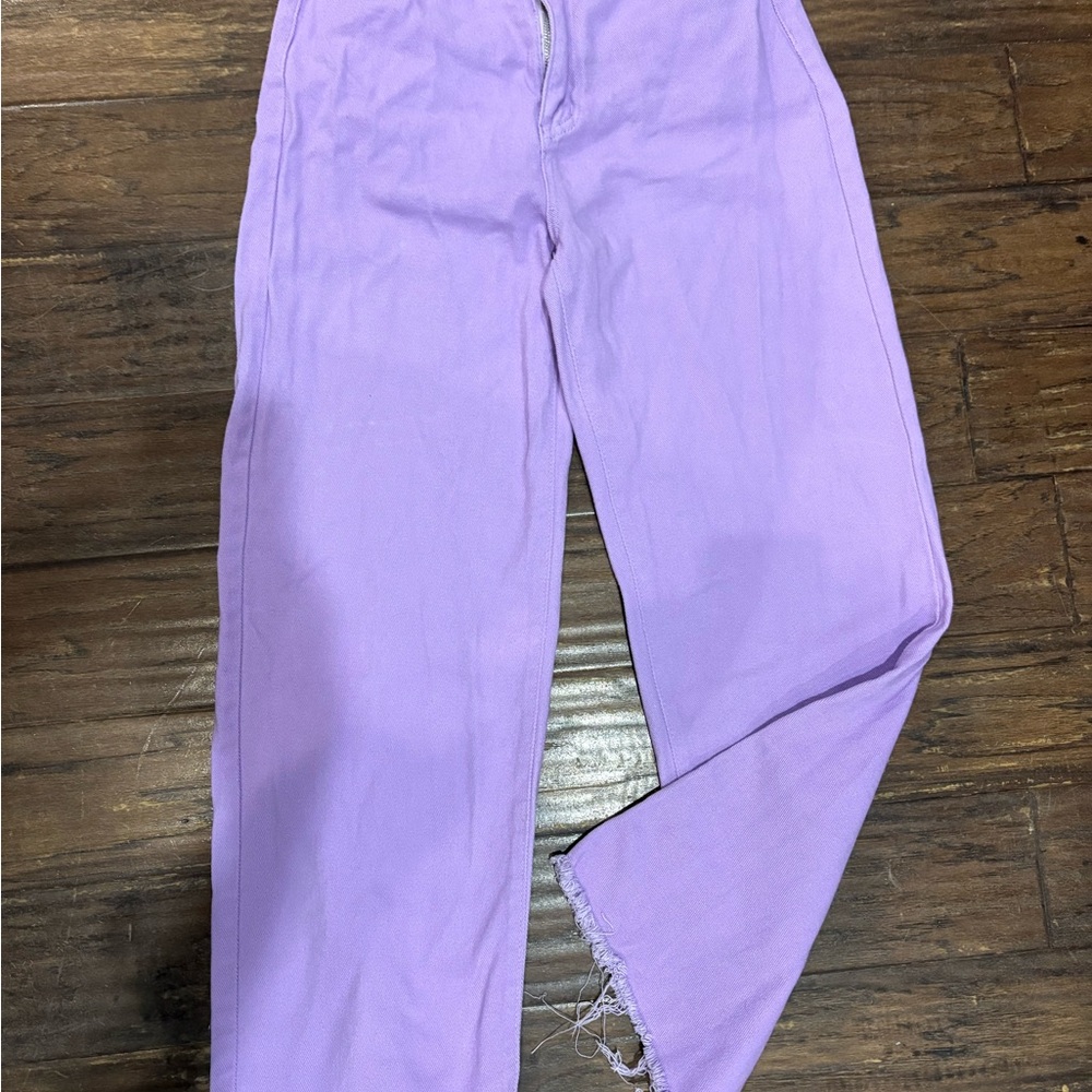 SHEIN Lavender Straight Leg Jeans